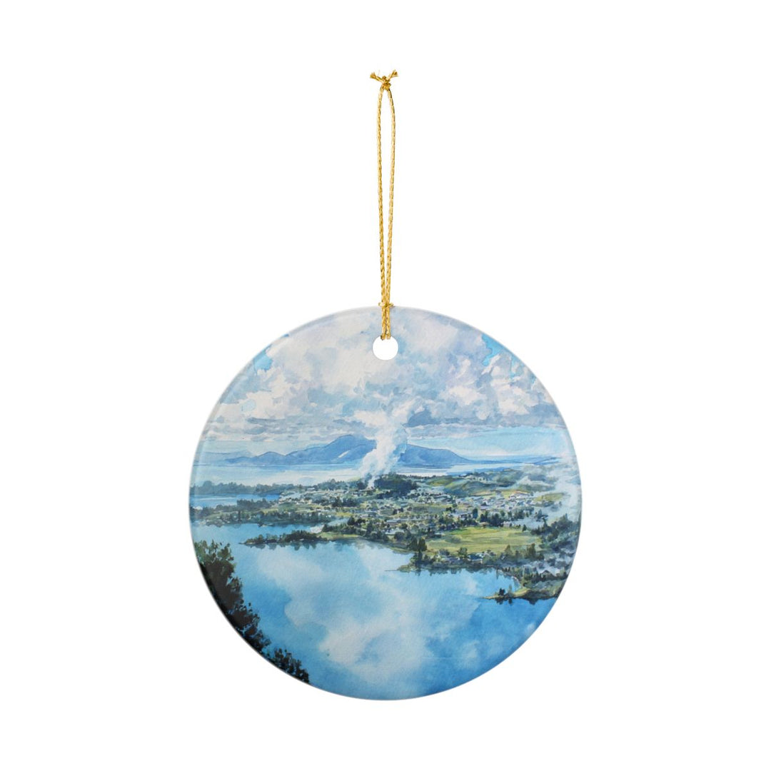 Rotorua New Zealand Ornament: Unique Rotorua Souvenir, Rotorua New Zealand Xmas Decor, and Authentic Rotorua Gift