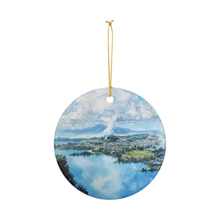 Rotorua New Zealand Ornament: Unique Rotorua Souvenir, Rotorua New Zealand Xmas Decor, and Authentic Rotorua Gift
