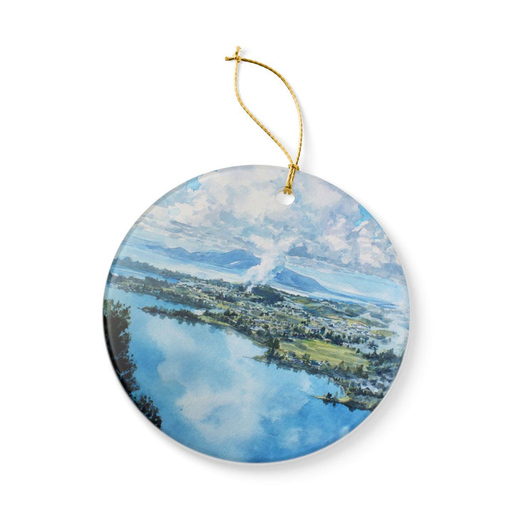 Rotorua New Zealand Ornament: Unique Rotorua Souvenir, Rotorua New Zealand Xmas Decor, and Authentic Rotorua Gift