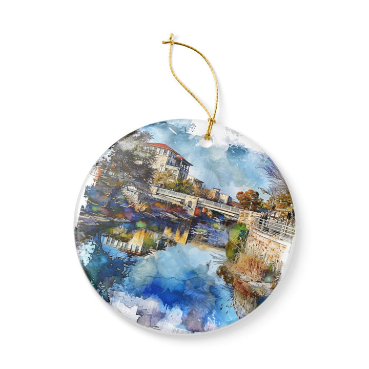 Round Rock TX Texas Ornament: Unique Round Rock TX Souvenir, Round Rock TX Texas Xmas Decor, and Authentic Round Rock TX Gift