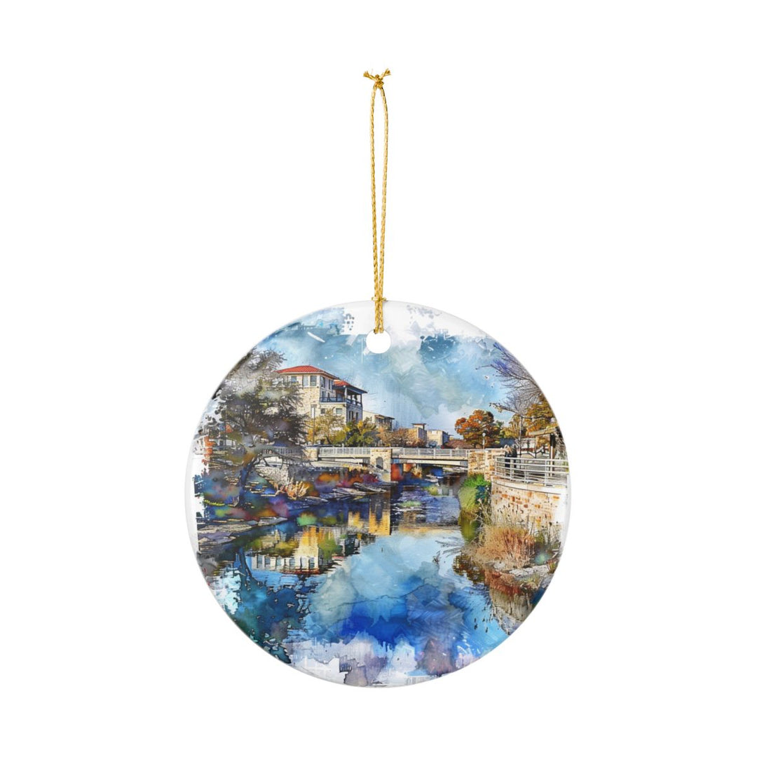 Round Rock TX Texas Ornament: Unique Round Rock TX Souvenir, Round Rock TX Texas Xmas Decor, and Authentic Round Rock TX Gift