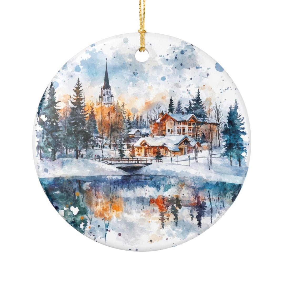 Rovaniemi Ornament: Unique Rovaniemi Souvenir, Rovaniemi Xmas Decor, and Authentic Rovaniemi Gift