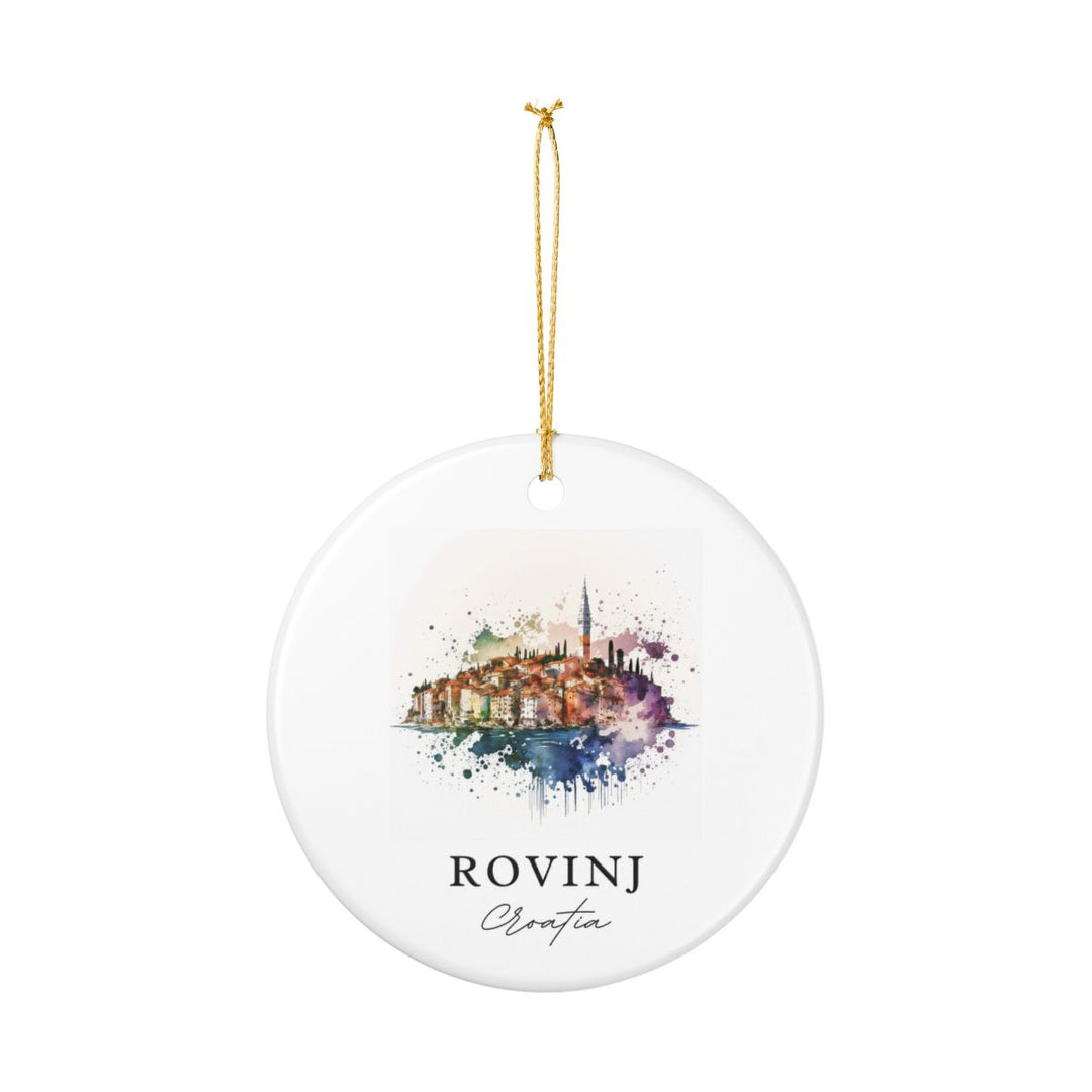 Rovinj Croatia Ornament: Unique Rovinj Croatia Souvenir, Rovinj Croatia Xmas Decor, and Authentic Rovinj Croatia Gift