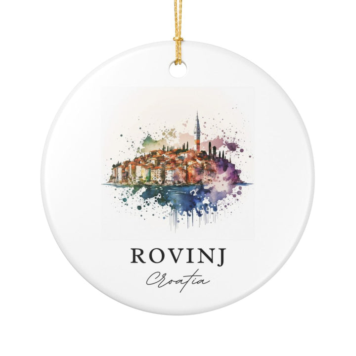 Rovinj Croatia Ornament: Unique Rovinj Croatia Souvenir, Rovinj Croatia Xmas Decor, and Authentic Rovinj Croatia Gift