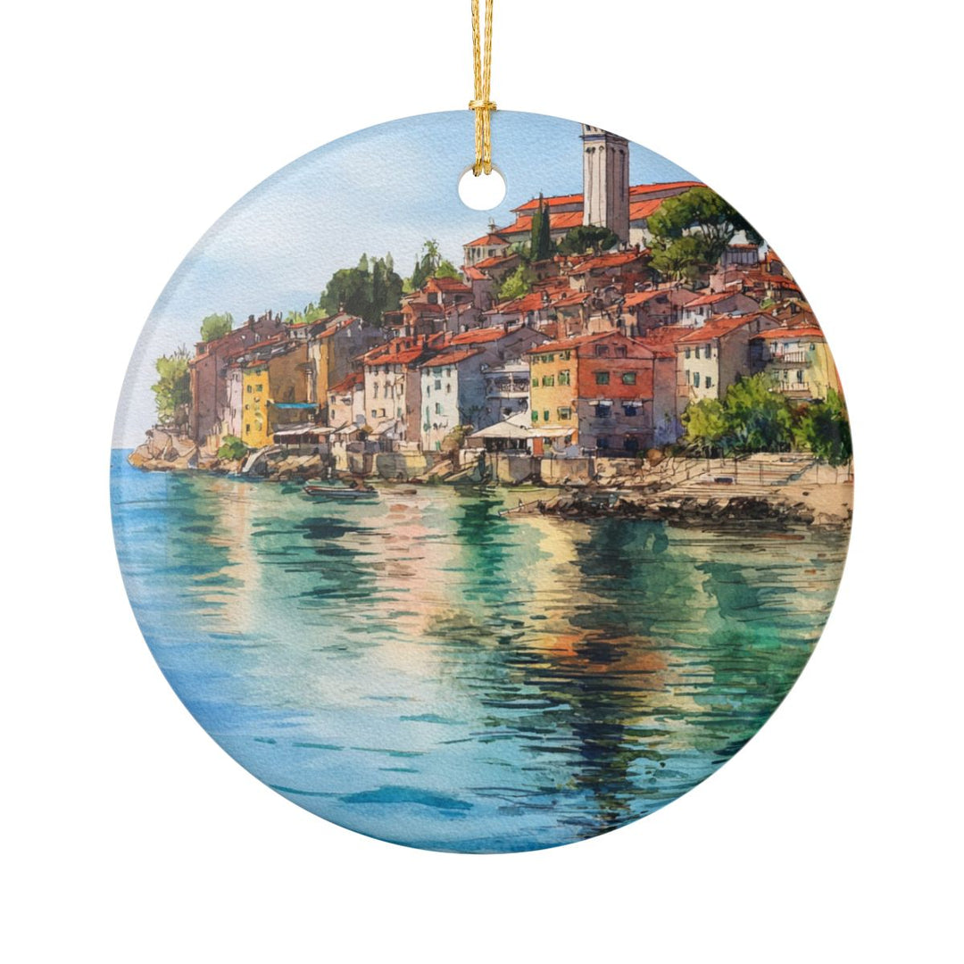 Rovinj Croatia Ornament: Unique Rovinj Croatia Souvenir, Rovinj Croatia Xmas Decor, and Authentic Rovinj Croatia Gift