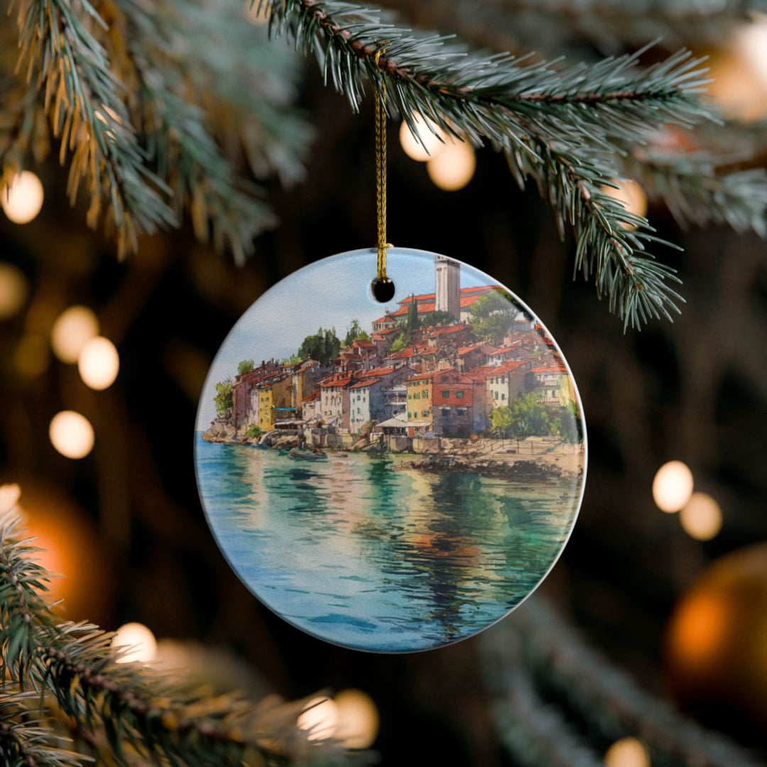 Rovinj Croatia Ornament: Unique Rovinj Croatia Souvenir, Rovinj Croatia Xmas Decor, and Authentic Rovinj Croatia Gift