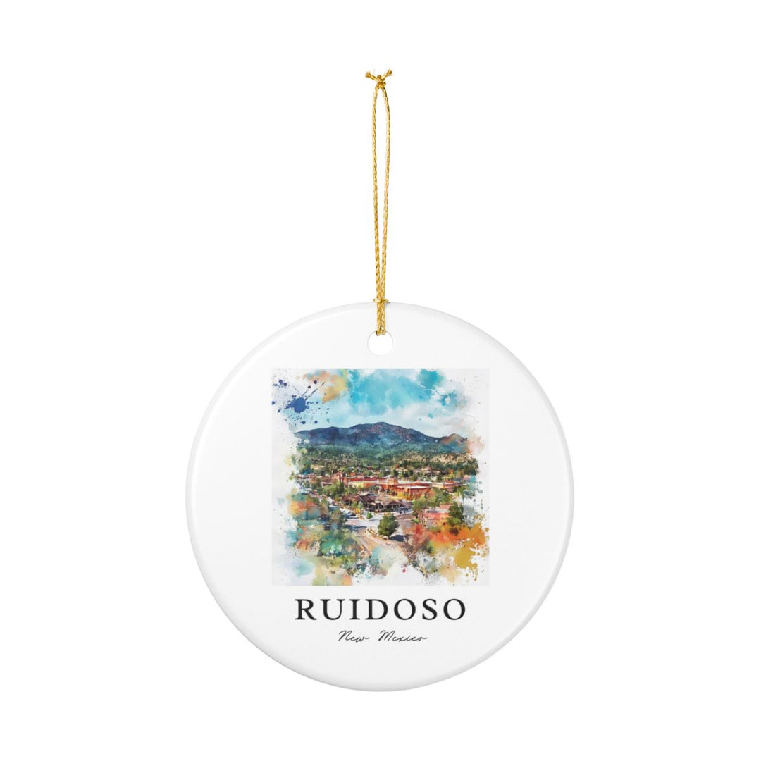 Ruidoso New Mexico Ornament: Unique Ruidoso Souvenir, Ruidoso New Mexico Xmas Decor, and Authentic Ruidoso Gift