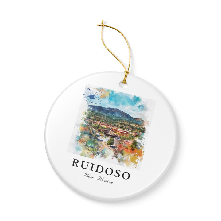 Ruidoso New Mexico Ornament: Unique Ruidoso Souvenir, Ruidoso New Mexico Xmas Decor, and Authentic Ruidoso Gift
