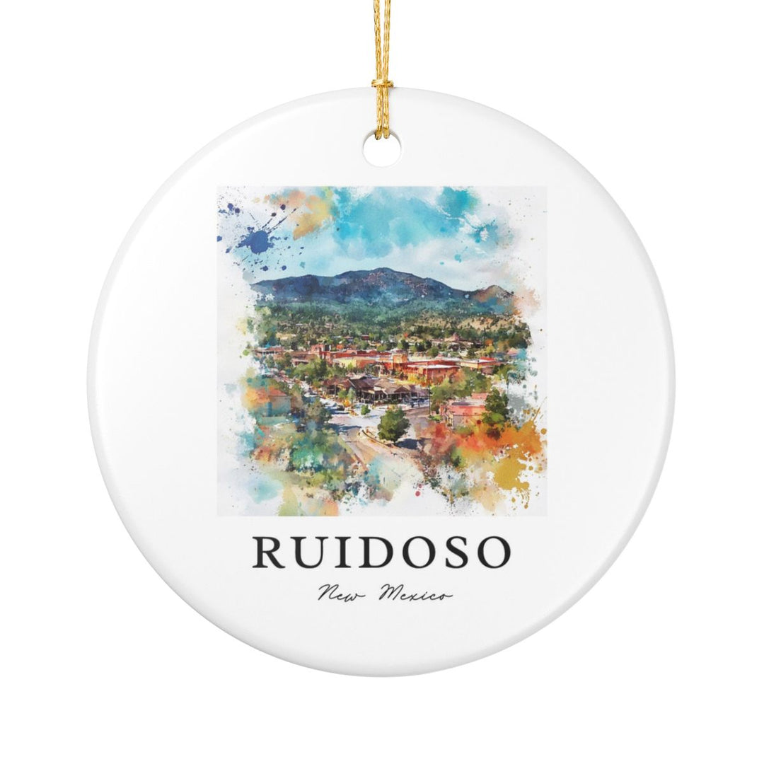 Ruidoso New Mexico Ornament: Unique Ruidoso Souvenir, Ruidoso New Mexico Xmas Decor, and Authentic Ruidoso Gift