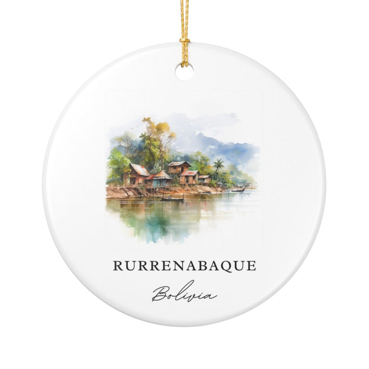 Rurrenabaque Bolivia Ornament: Unique Rurrenabaque Souvenir, Rurrenabaque Bolivia Xmas Decor, and Authentic Rurrenabaque Gift