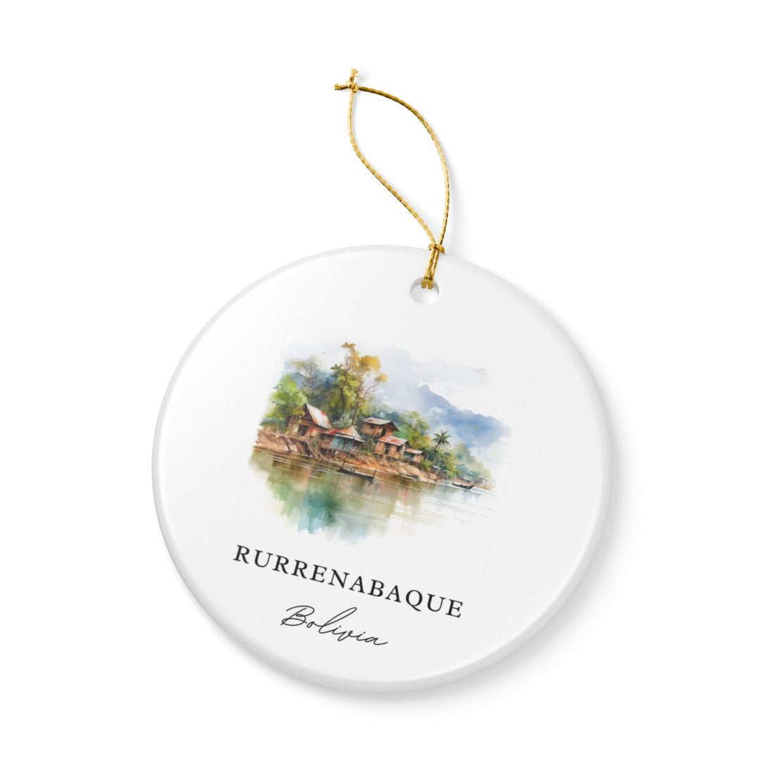 Rurrenabaque Bolivia Ornament: Unique Rurrenabaque Souvenir, Rurrenabaque Bolivia Xmas Decor, and Authentic Rurrenabaque Gift