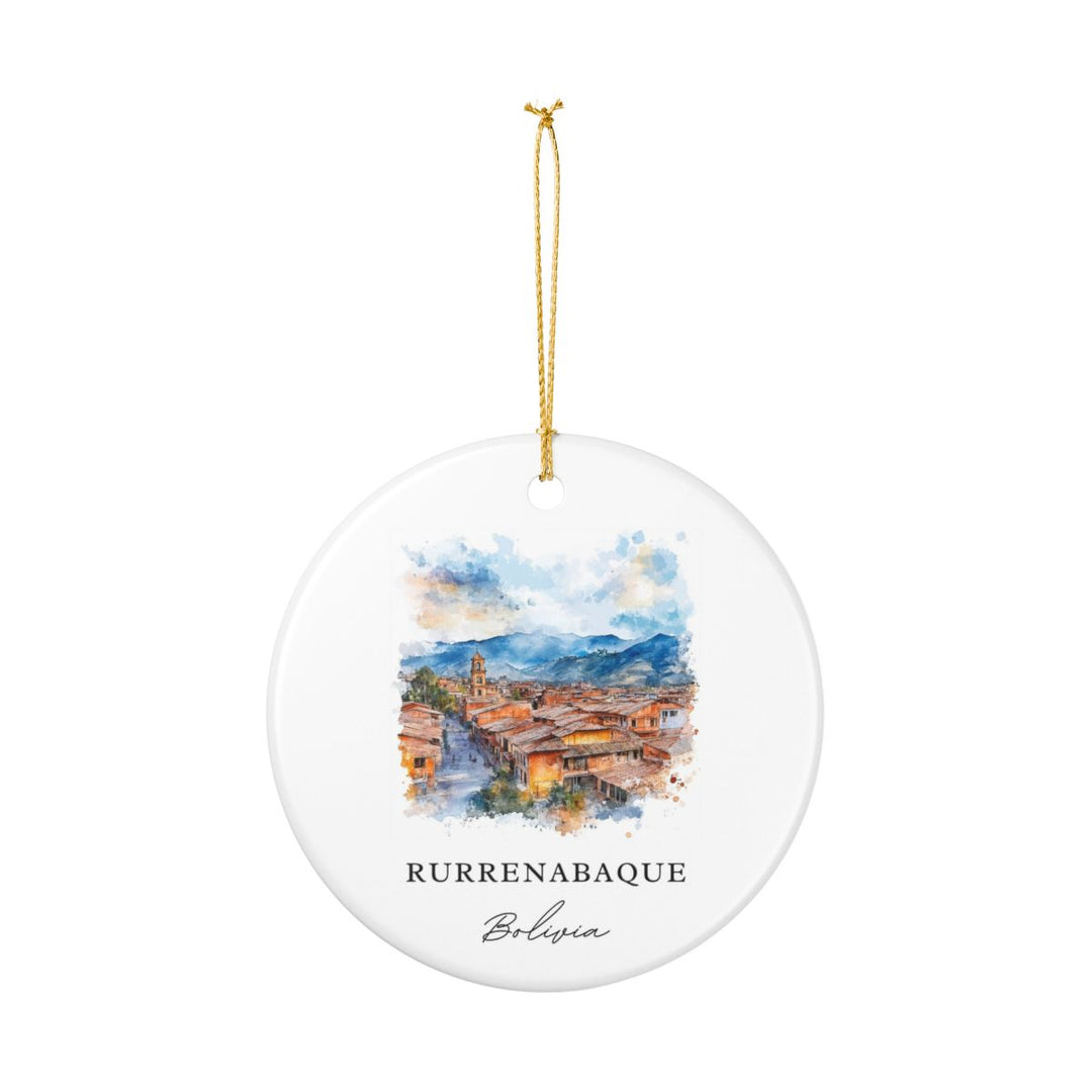 Rurrenabaque Bolivia Ornament: Unique Rurrenabaque Souvenir, Rurrenabaque Bolivia Xmas Decor, and Authentic Rurrenabaque Gift