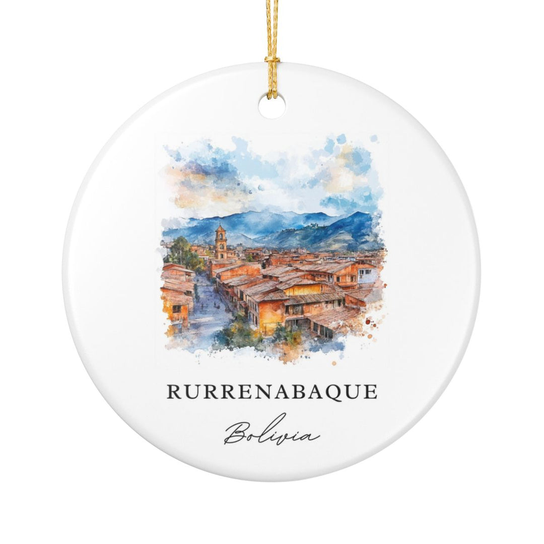 Rurrenabaque Bolivia Ornament: Unique Rurrenabaque Souvenir, Rurrenabaque Bolivia Xmas Decor, and Authentic Rurrenabaque Gift