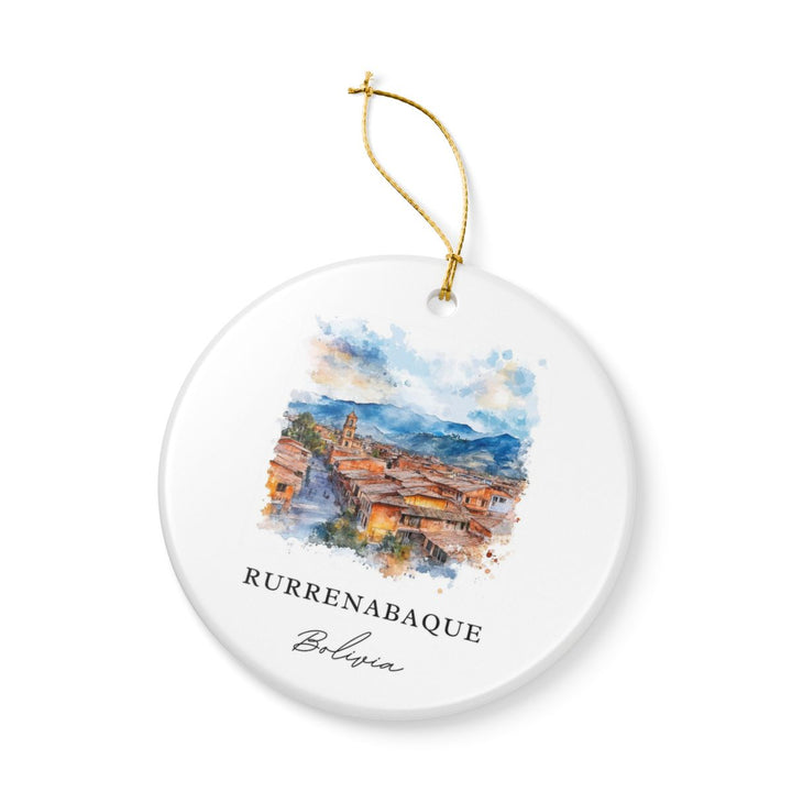 Rurrenabaque Bolivia Ornament: Unique Rurrenabaque Souvenir, Rurrenabaque Bolivia Xmas Decor, and Authentic Rurrenabaque Gift