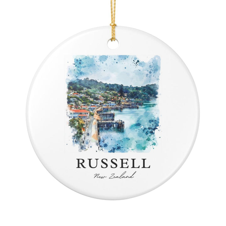 Russell New Zealand Ornament: Unique Russell Souvenir, Russell New Zealand Xmas Decor, and Authentic Russell Gift