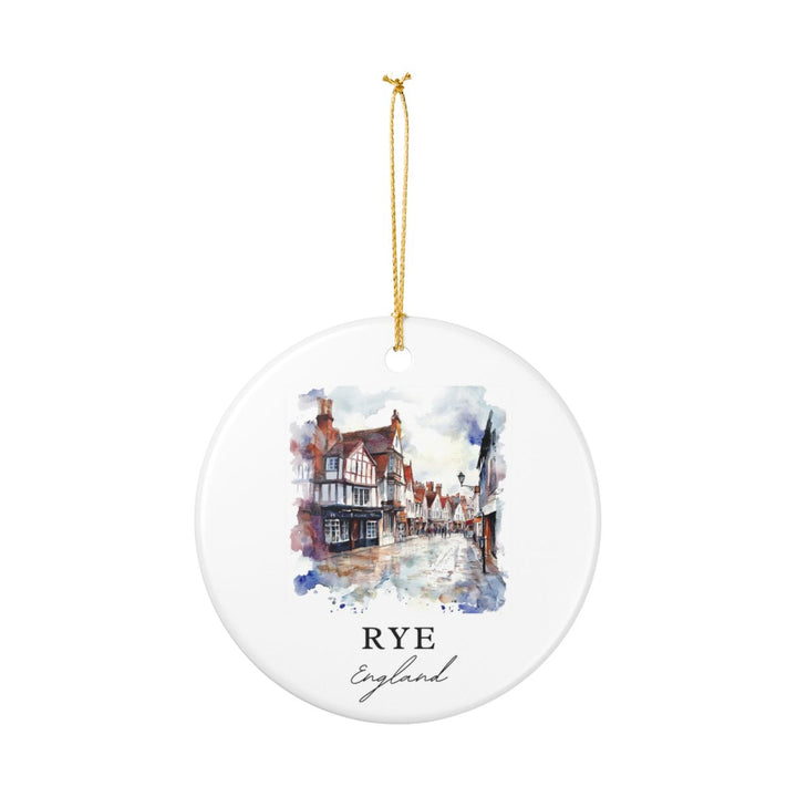Rye England Ornament: Unique Rye England Souvenir, Rye England Xmas Decor, and Authentic Rye England Gift