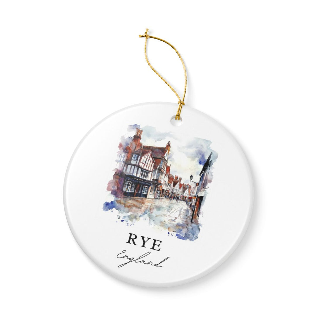 Rye England Ornament: Unique Rye England Souvenir, Rye England Xmas Decor, and Authentic Rye England Gift