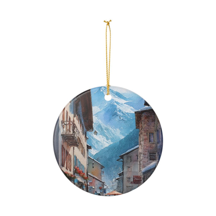 Saas-fee Switzerland Ornament: Unique Saas-fee Switzerland Souvenir, Saas-fee Switzerland Xmas Decor, and Authentic Saas-fee Switzerland Gift