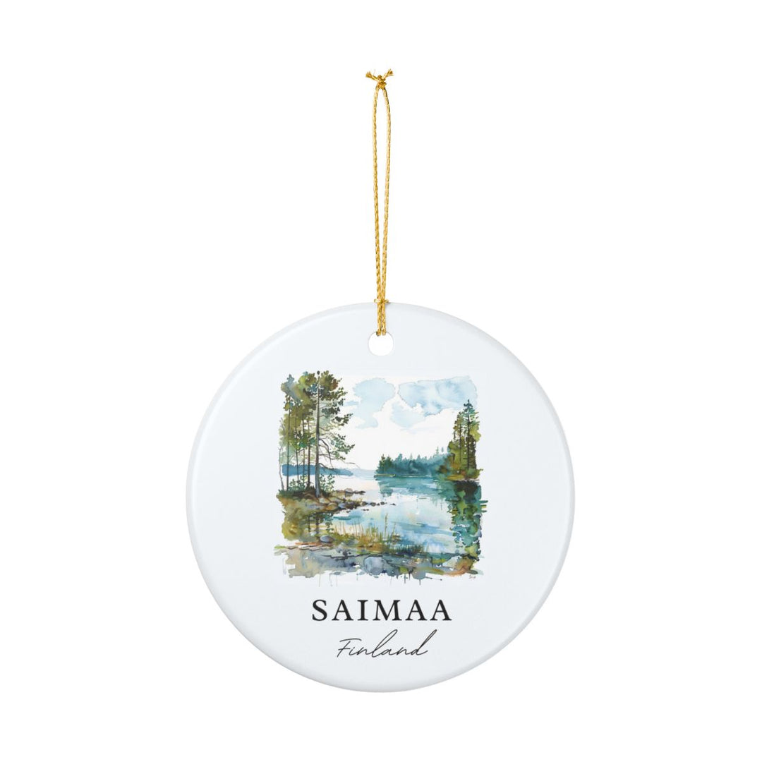 Saimaa Finland Ornament: Unique Saimaa Souvenir, Saimaa Finland Xmas Decor, and Authentic Saimaa Gift