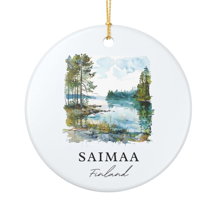 Saimaa Finland Ornament: Unique Saimaa Souvenir, Saimaa Finland Xmas Decor, and Authentic Saimaa Gift