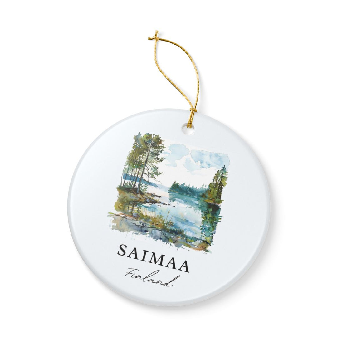 Saimaa Finland Ornament: Unique Saimaa Souvenir, Saimaa Finland Xmas Decor, and Authentic Saimaa Gift