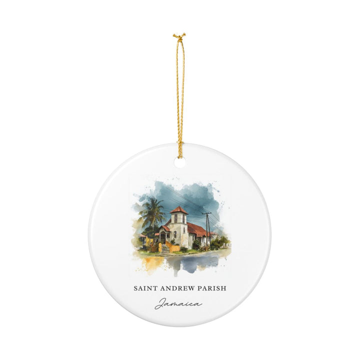 Saint Andrew Parish Jamaica Ornament: Unique Saint Andrew Parish Souvenir, Saint Andrew Parish Xmas Decor, and Authentic Saint Andrew Parish Gift