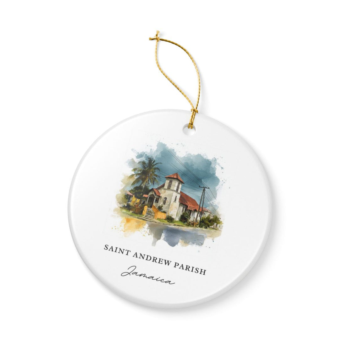 Saint Andrew Parish Jamaica Ornament: Unique Saint Andrew Parish Souvenir, Saint Andrew Parish Xmas Decor, and Authentic Saint Andrew Parish Gift