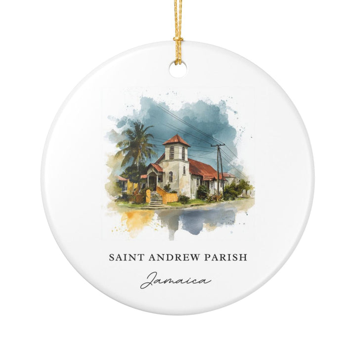 Saint Andrew Parish Jamaica Ornament: Unique Saint Andrew Parish Souvenir, Saint Andrew Parish Xmas Decor, and Authentic Saint Andrew Parish Gift