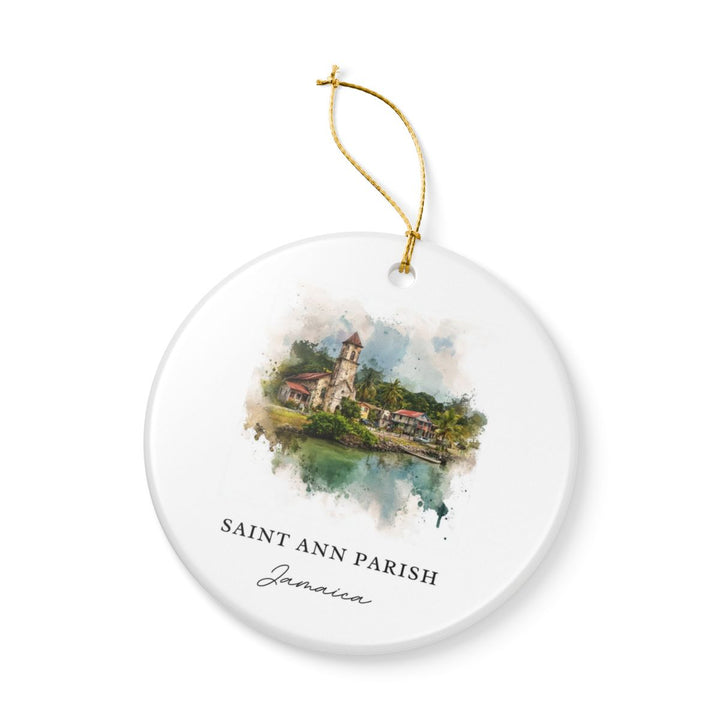 Saint Ann Parish Jamaica Ornament: Unique Saint Ann Parish Souvenir, Saint Ann Parish Jamaica Xmas Decor, and Authentic Saint Ann Parish Gift