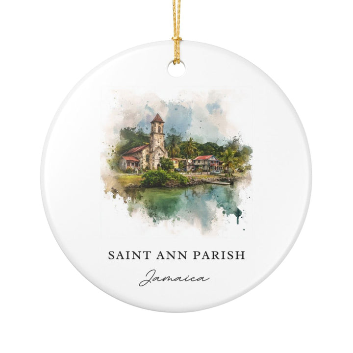 Saint Ann Parish Jamaica Ornament: Unique Saint Ann Parish Souvenir, Saint Ann Parish Jamaica Xmas Decor, and Authentic Saint Ann Parish Gift