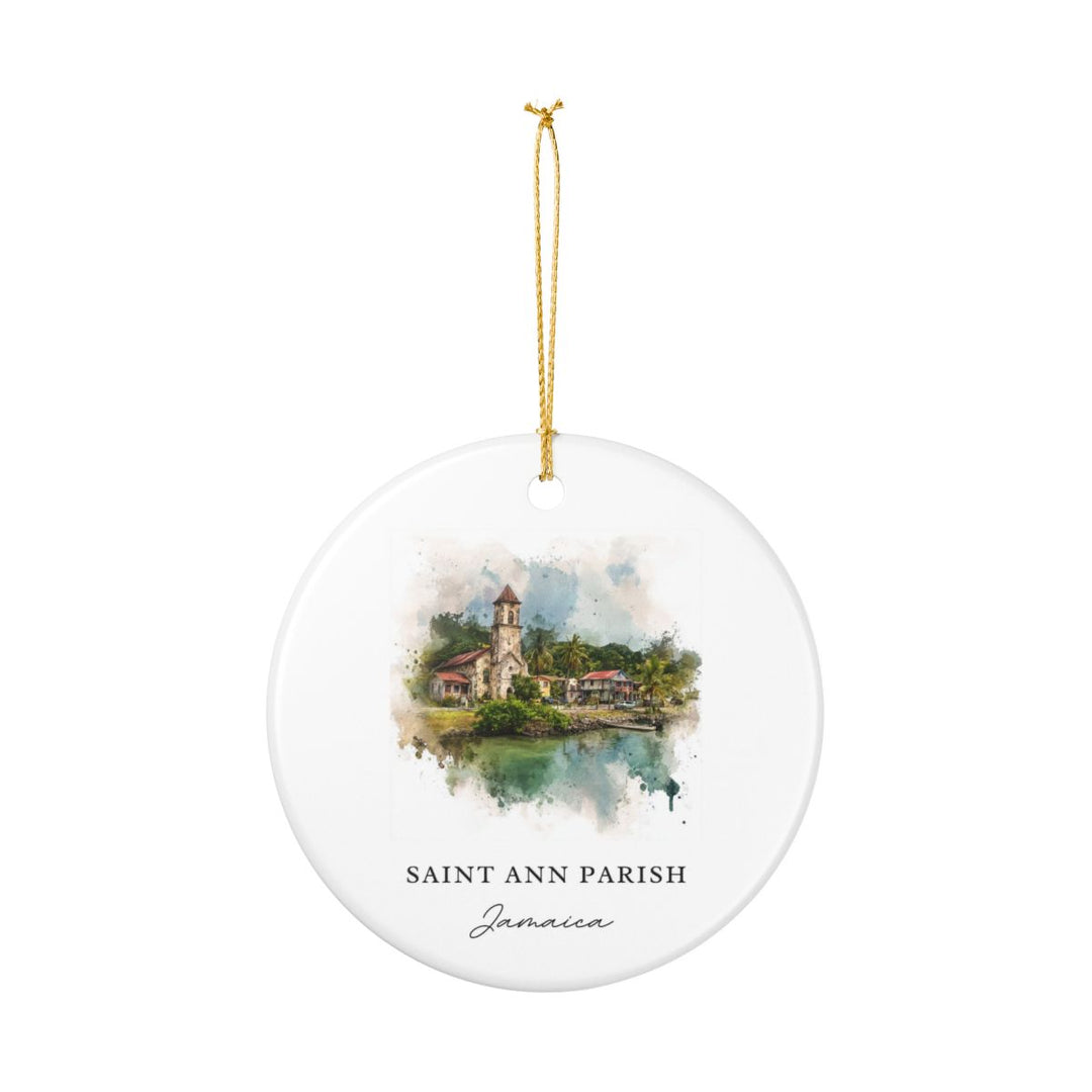 Saint Ann Parish Jamaica Ornament: Unique Saint Ann Parish Souvenir, Saint Ann Parish Jamaica Xmas Decor, and Authentic Saint Ann Parish Gift