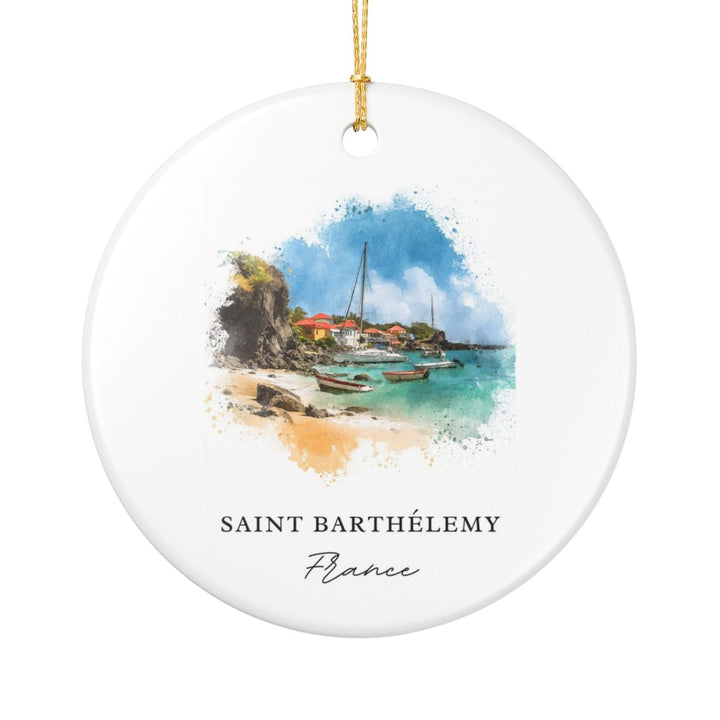 Saint Barthelemy Caribbean Ornament: Unique Saint Barthelemy Souvenir, Saint Barthelemy Caribbean Xmas Decor, and Authentic Saint Barthelemy Gift