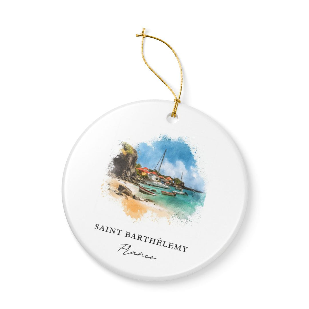 Saint Barthelemy Caribbean Ornament: Unique Saint Barthelemy Souvenir, Saint Barthelemy Caribbean Xmas Decor, and Authentic Saint Barthelemy Gift