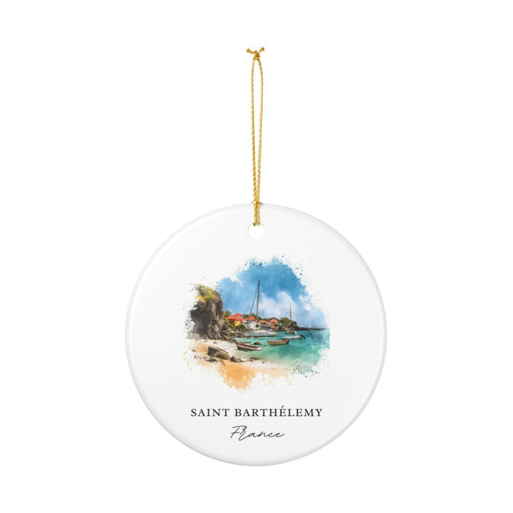 Saint Barthelemy Caribbean Ornament: Unique Saint Barthelemy Souvenir, Saint Barthelemy Caribbean Xmas Decor, and Authentic Saint Barthelemy Gift