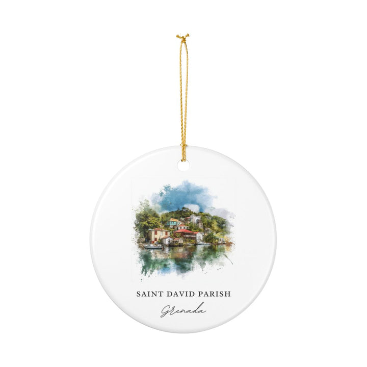Saint David Parish Grenada Ornament: Unique Saint David Parish Grenada Souvenir, Saint David Parish Grenada Xmas Decor