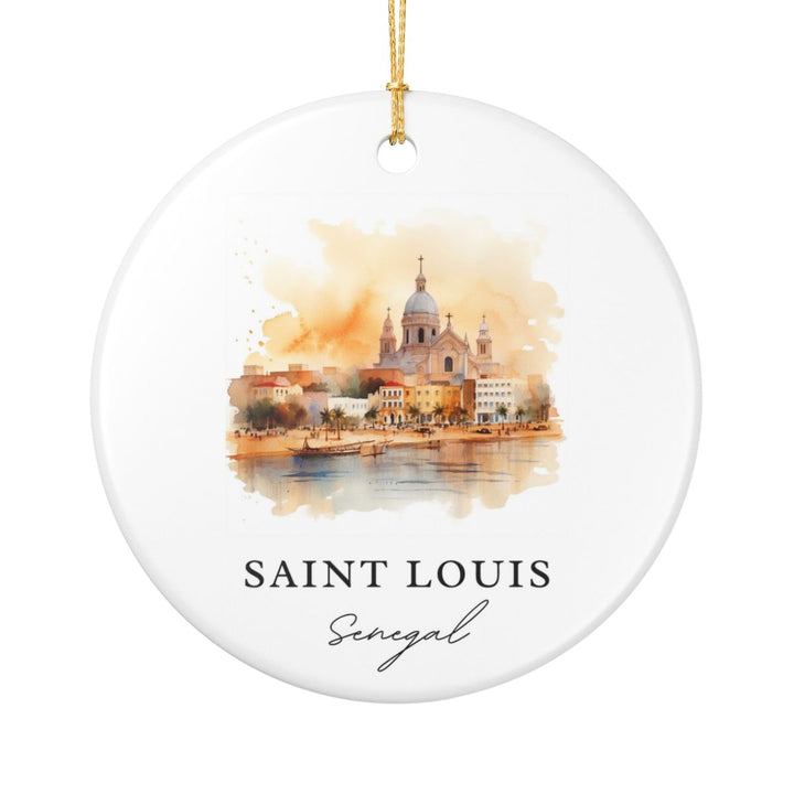 Saint Louis Senegal Ornament: Unique Saint Louis Souvenir, Saint Louis Senegal Xmas Decor, and Authentic Saint Louis Gift