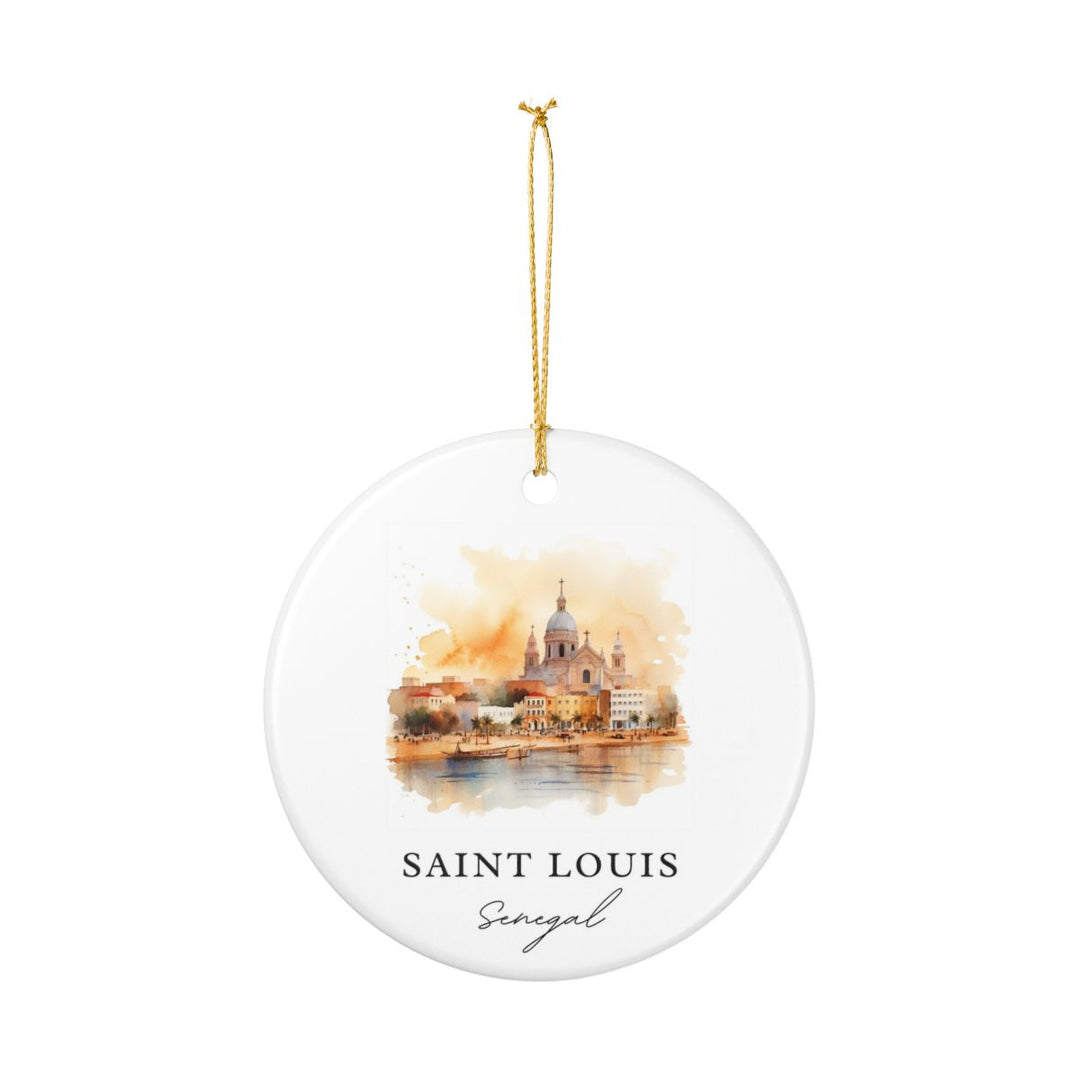 Saint Louis Senegal Ornament: Unique Saint Louis Souvenir, Saint Louis Senegal Xmas Decor, and Authentic Saint Louis Gift