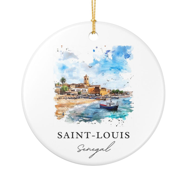 Saint Louis Senegal Ornament: Unique Saint Louis Souvenir, Saint Louis Senegal Xmas Decor, and Authentic Saint Louis Gift