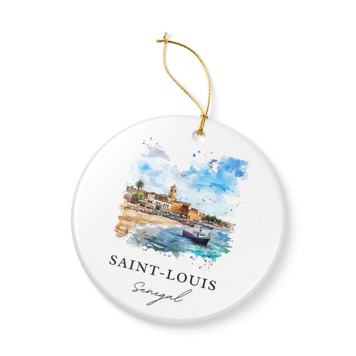 Saint Louis Senegal Ornament: Unique Saint Louis Souvenir, Saint Louis Senegal Xmas Decor, and Authentic Saint Louis Gift