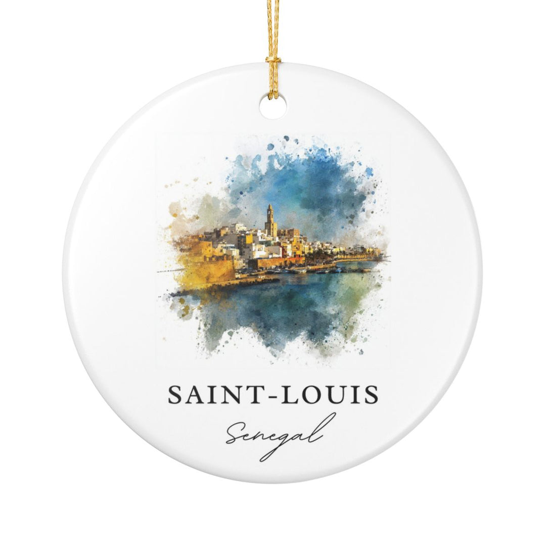 Saint Louis Senegal Ornament: Unique Saint Louis Souvenir, Saint Louis Senegal Xmas Decor, and Authentic Saint Louis Gift