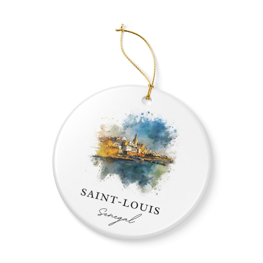 Saint Louis Senegal Ornament: Unique Saint Louis Souvenir, Saint Louis Senegal Xmas Decor, and Authentic Saint Louis Gift