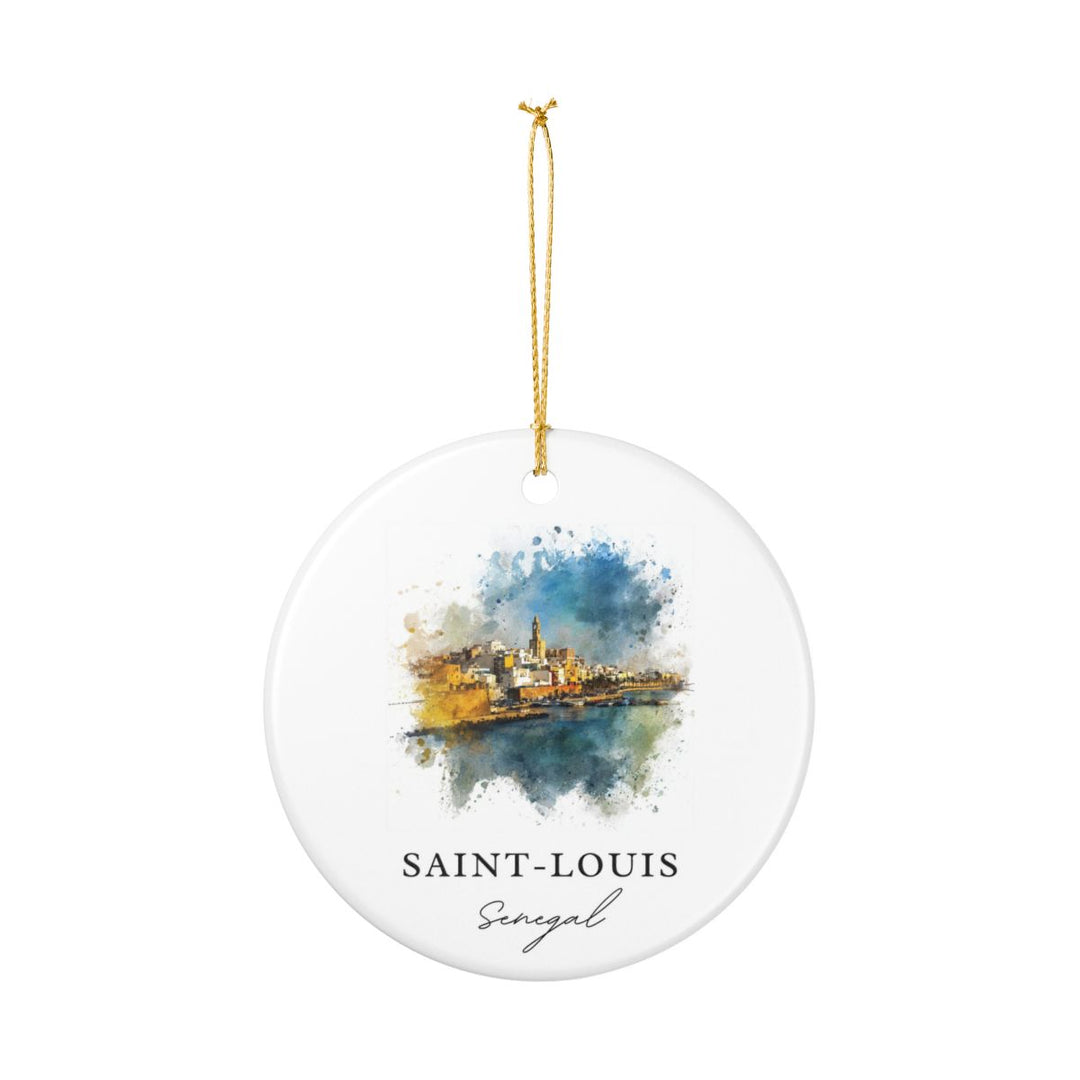 Saint Louis Senegal Ornament: Unique Saint Louis Souvenir, Saint Louis Senegal Xmas Decor, and Authentic Saint Louis Gift
