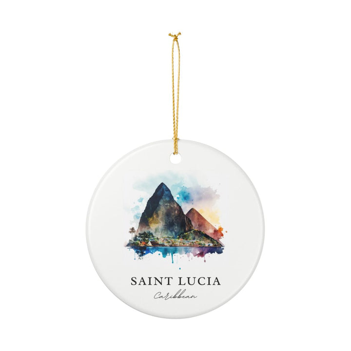 Saint Lucia Caribbean Ornament | Christmas Travel Souvenir Gift