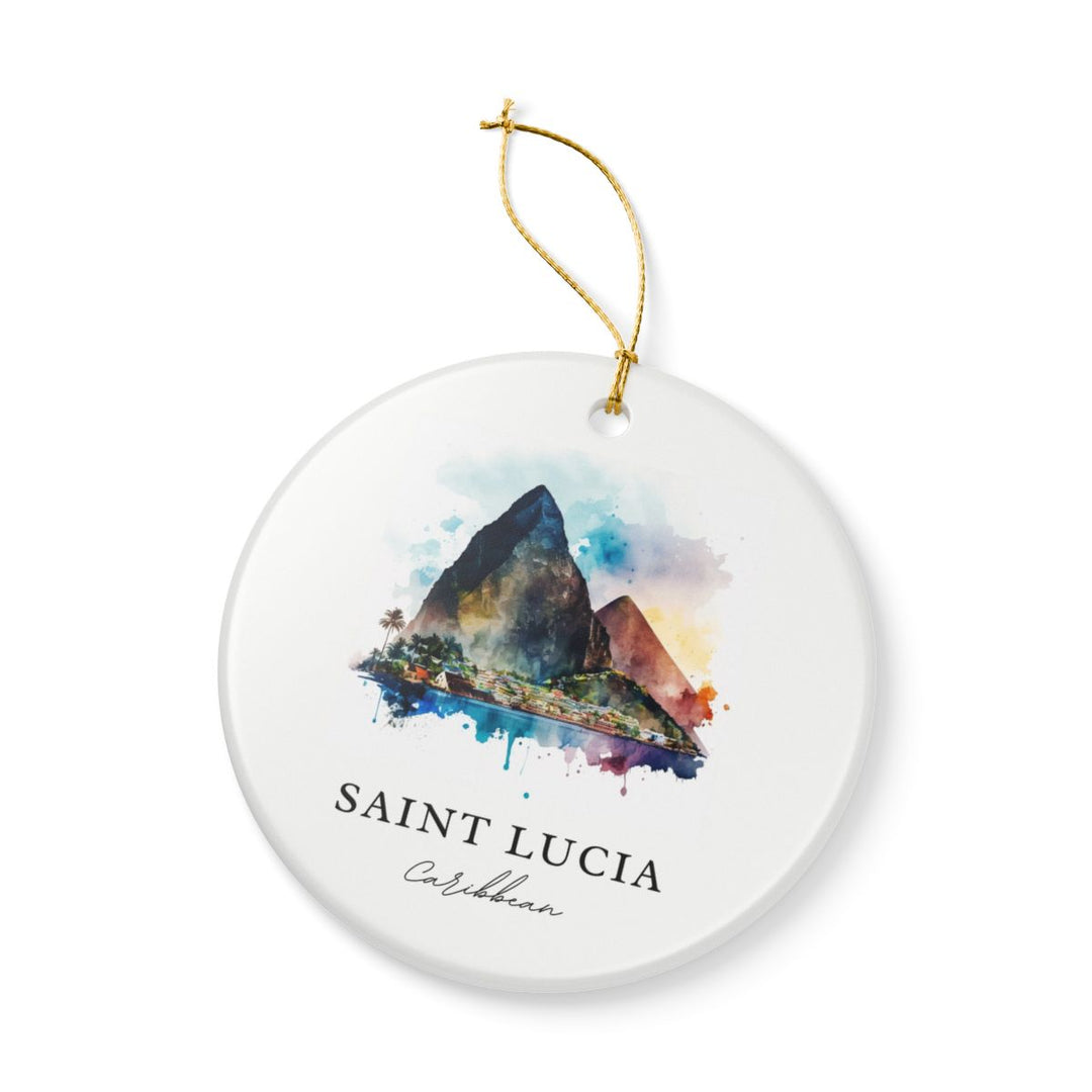 Saint Lucia Caribbean Ornament | Christmas Travel Souvenir Gift