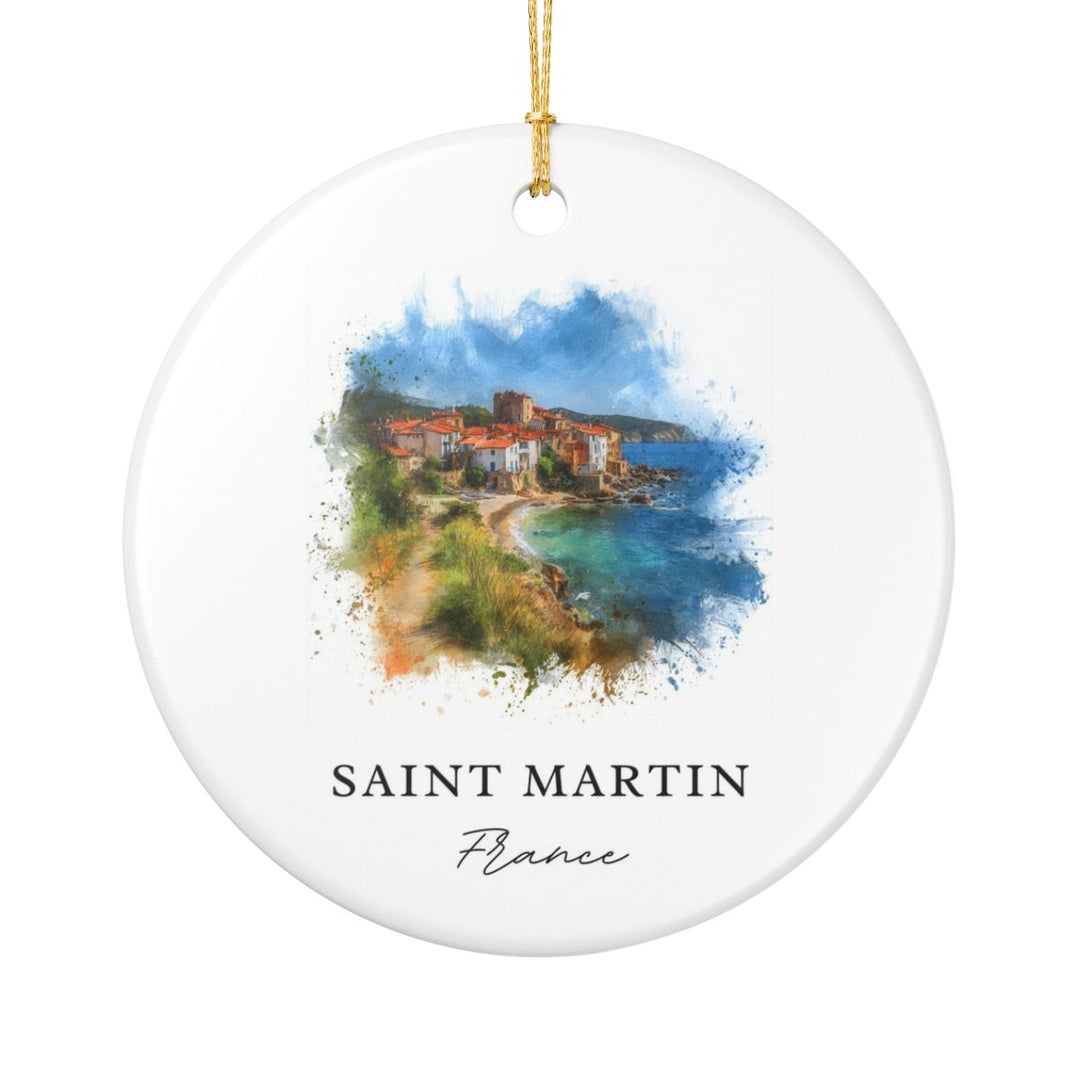 Saint Martin Ornament: Unique Saint Martin Souvenir, Saint Martin Xmas Decor, and Authentic Saint Martin Gift