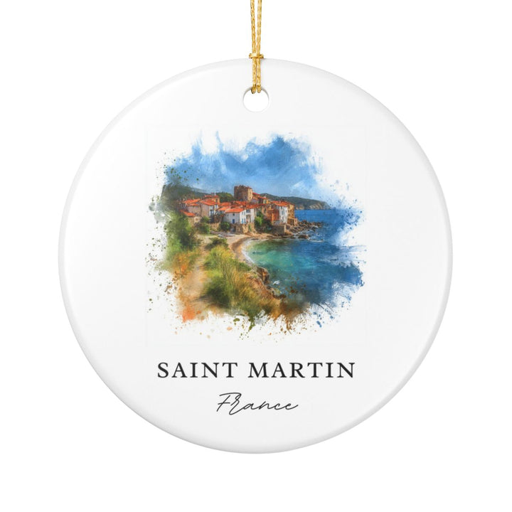Saint Martin Ornament: Unique Saint Martin Souvenir, Saint Martin Xmas Decor, and Authentic Saint Martin Gift