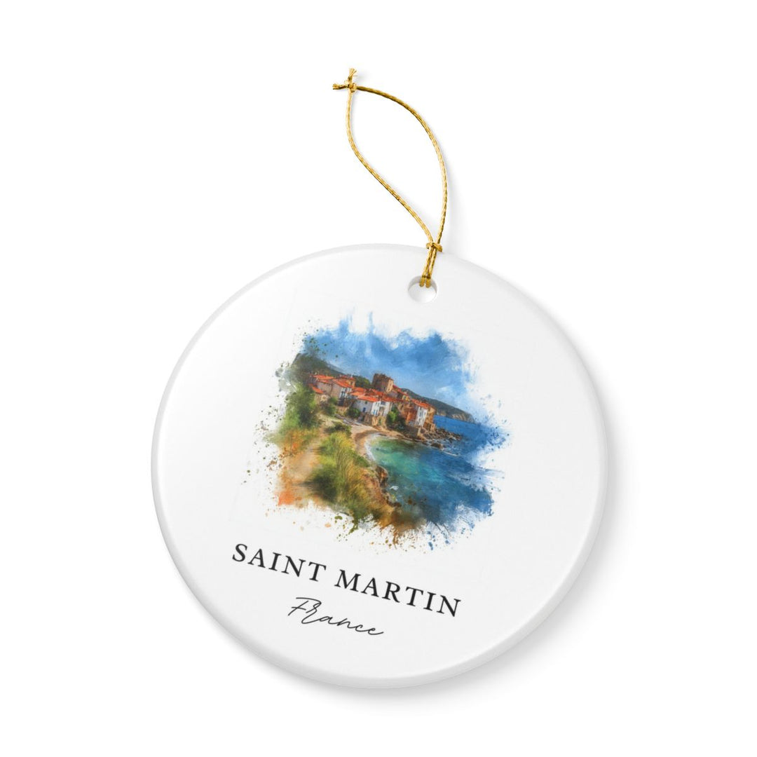 Saint Martin Ornament: Unique Saint Martin Souvenir, Saint Martin Xmas Decor, and Authentic Saint Martin Gift