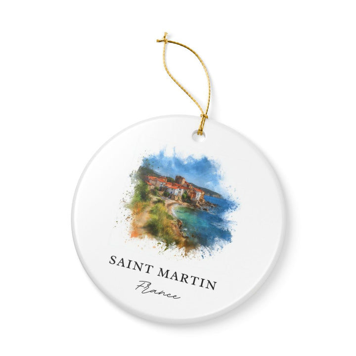 Saint Martin Ornament: Unique Saint Martin Souvenir, Saint Martin Xmas Decor, and Authentic Saint Martin Gift
