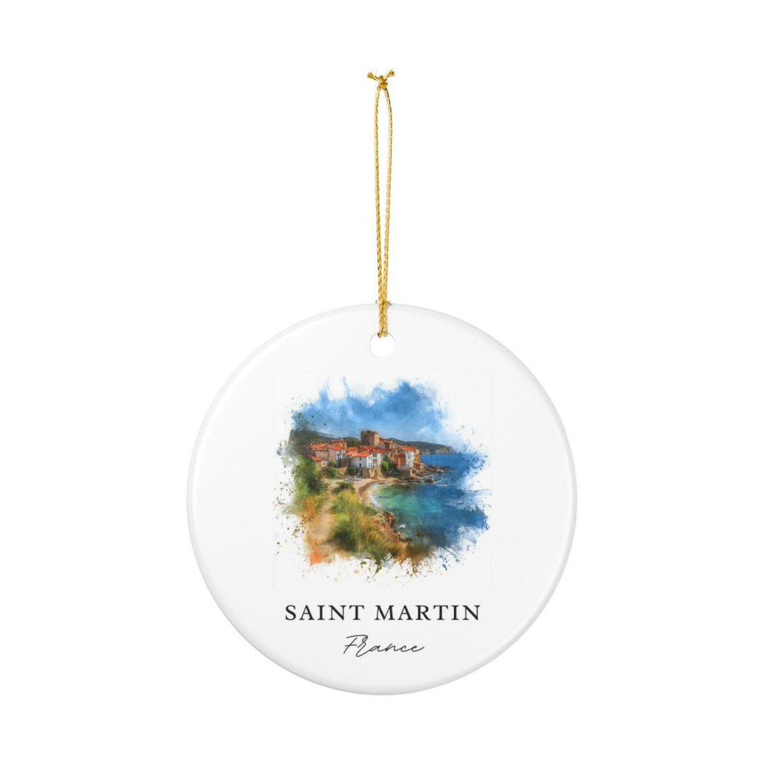Saint Martin Ornament: Unique Saint Martin Souvenir, Saint Martin Xmas Decor, and Authentic Saint Martin Gift