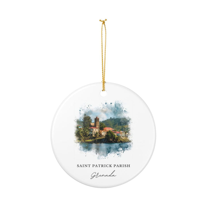 Saint Patrick Parish Grenada Ornament: Unique Saint Patrick Parish Grenada Souvenir, Saint Patrick Parish Grenada Xmas Decor